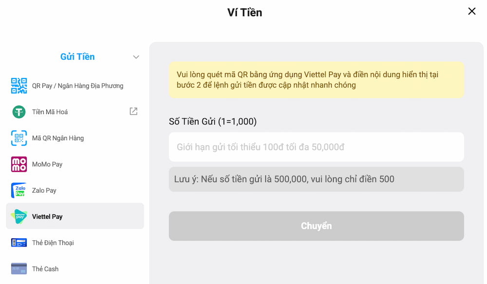 Mẫu nạp tiền Fun88 qua Viettel Pay an toàn đã được CEO Đỗ Dannefy Mai kiểm duyệt
